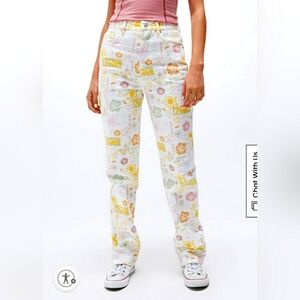 NWT PacSun Mixed Pacific Sunwear Print Dad Jean in Size 25